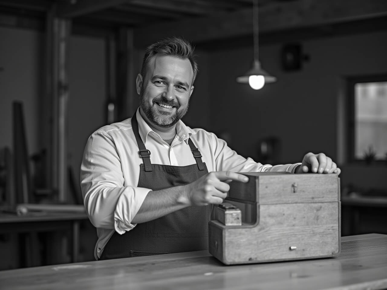 unternehmer mit alleinstellung moebelstueck