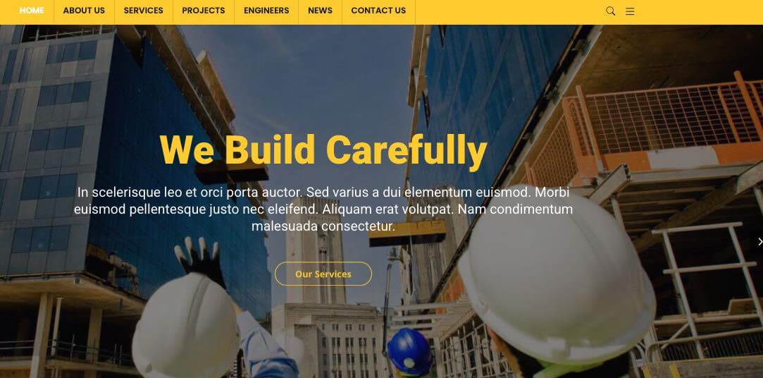 Werbestrategie 2 website beispiel baufirma