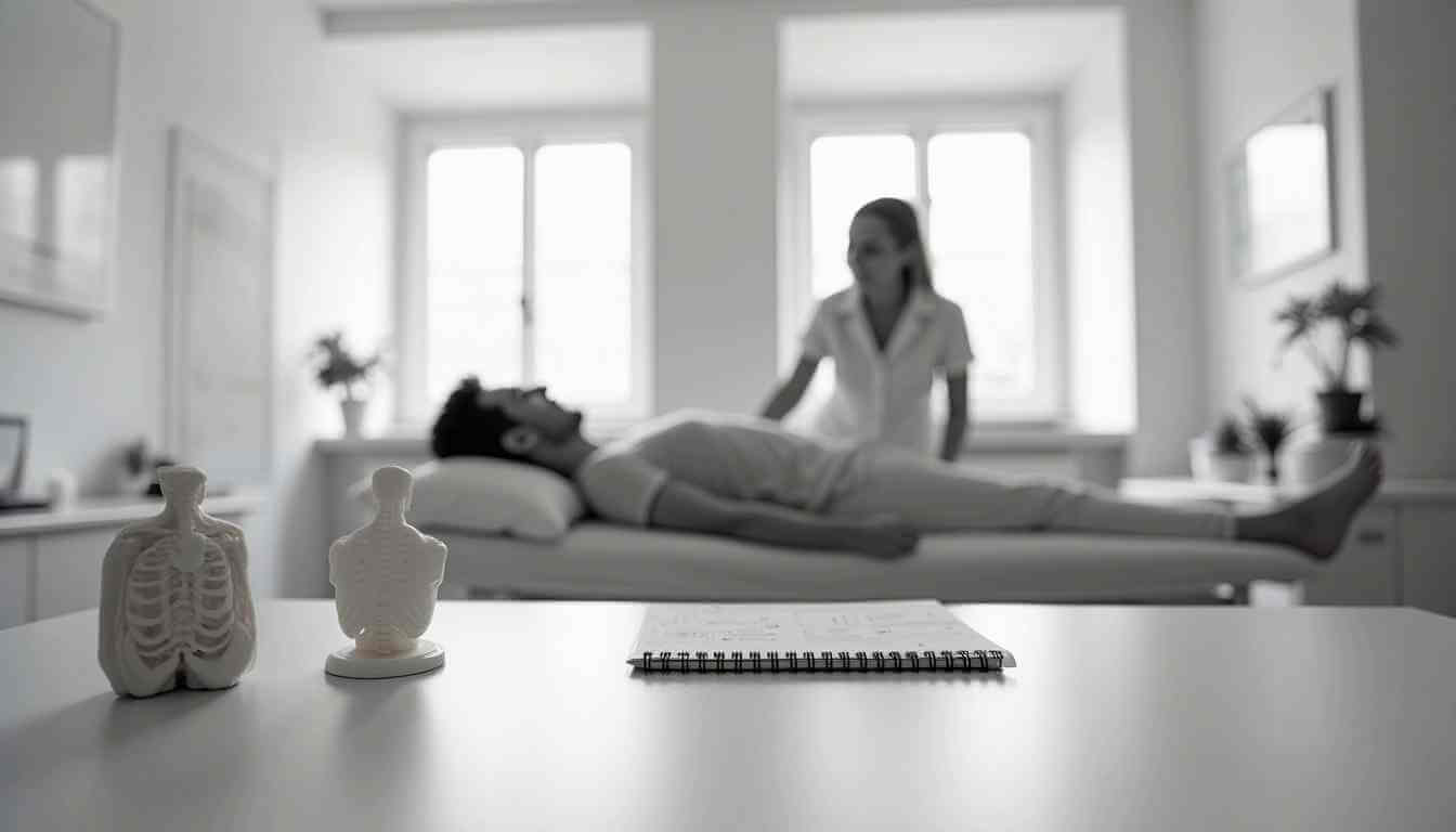 Physiotherapie in einem modernen Raum als Symbol für Selbständig machen als Physiotherapeut.